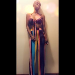 A colorful 2 piece ensemble that will light up!